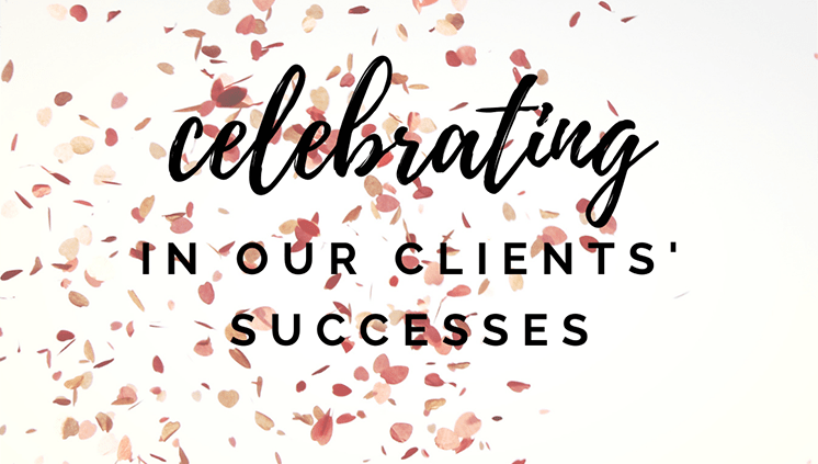 Celebrating in our client's successes